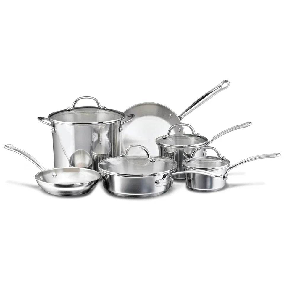 Farberware Millennium Stainless Steel Cookware Professional Pots and Pans 10-Pc